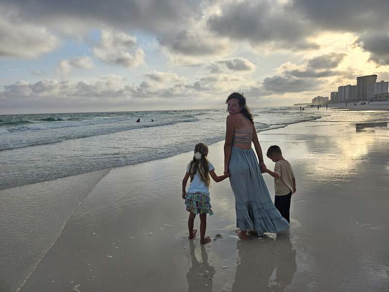 Sunset Family at the beach